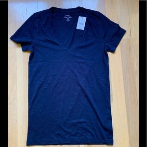 NWT J.Crew Factory Navy Slub Cotton tee